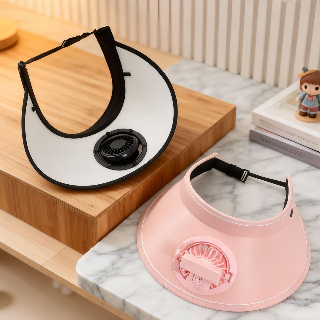 Guler Portabil cu Ventilator pentru Femei, Design Modern, Ideal pentru Activități în Aer Liber 1