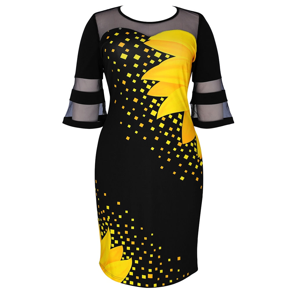 Haine Casual De Vară Cu Design Floral Pentru Mărimi Mari