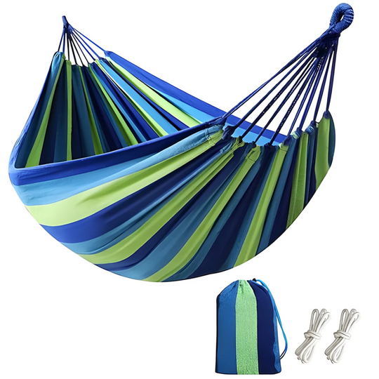 Hamac Exterior cu Design în Dungi pentru Relaxare 0