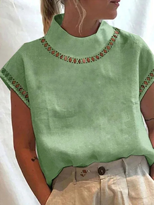 Bluză elegantă pentru femei, din poliester, cu design elegant
