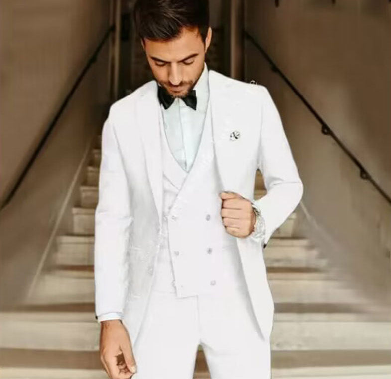Heren 3-delig Set Blazer, Weste en Broek 4