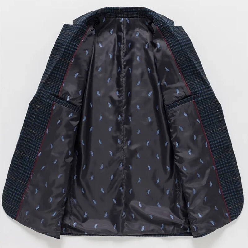 Heren Blazer Klassiek Wol met Katoenen Voering 2