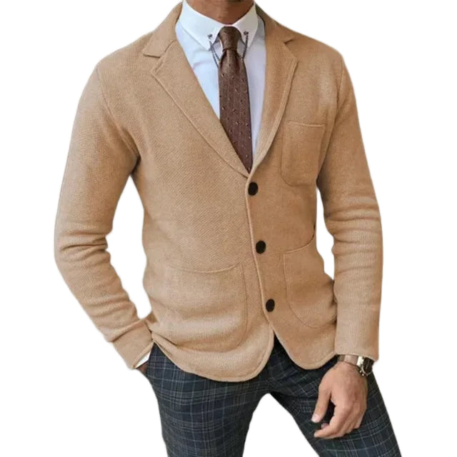 Heren Blazer Strikstijl Met Luxe Afwerking 0