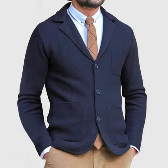 Heren Blazer Strikstijl Met Luxe Afwerking 5