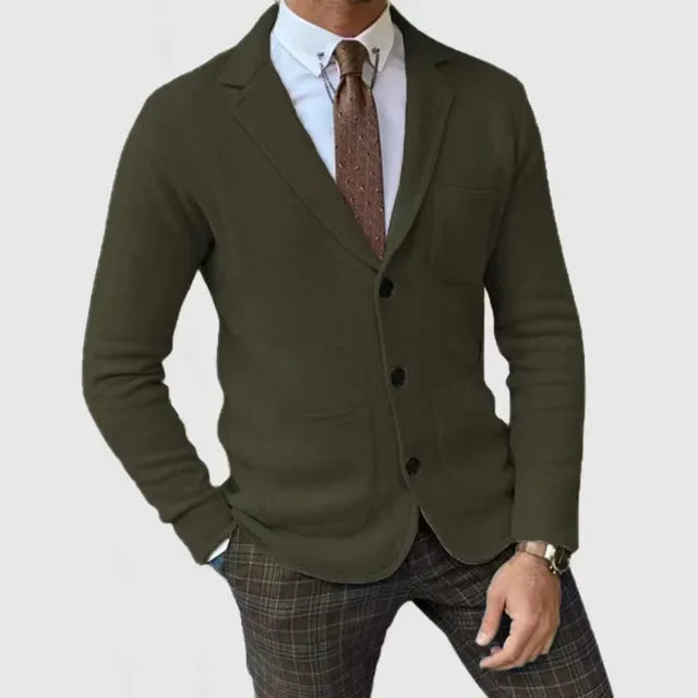 Heren Blazer Strikstijl Met Luxe Afwerking 7