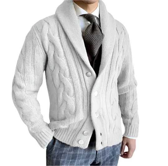 Heren Cardigan Gebreid Merino Wol Casual en Formeel 8