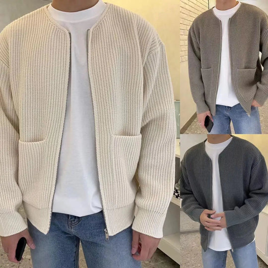 Heren Cardigan Gebreid Trendy Casual Stijl 5