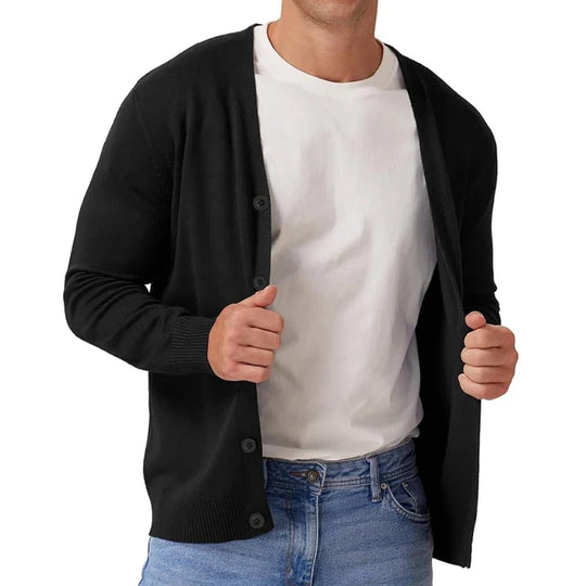 Heren Cardigan Vintage Lange Mouwen Gebreid Casual Materiaal 1