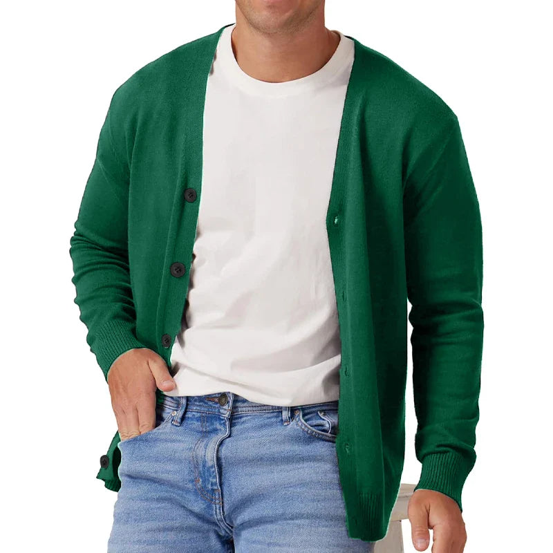 Heren Cardigan Vintage Lange Mouwen Gebreid Casual Materiaal 10