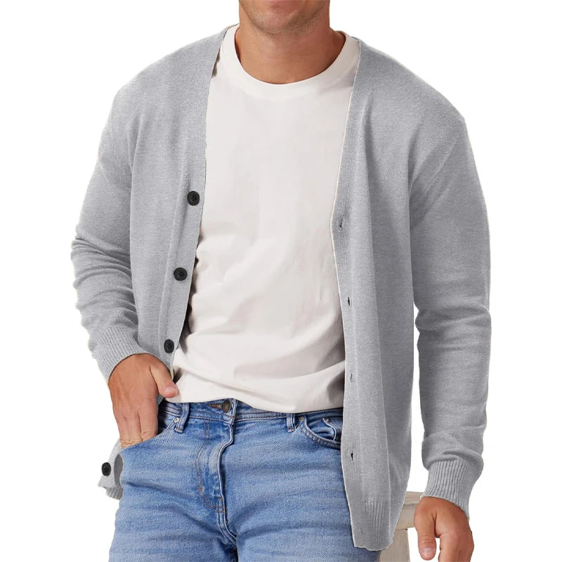 Heren Cardigan Vintage Lange Mouwen Gebreid Casual Materiaal 2