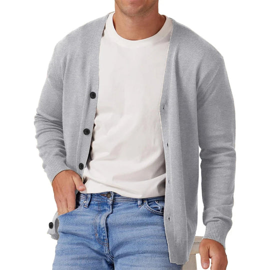 Heren Cardigan Vintage Lange Mouwen Gebreid Casual Materiaal 2