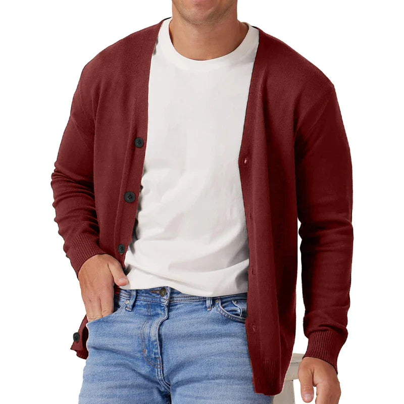 Heren Cardigan Vintage Lange Mouwen Gebreid Casual Materiaal 3