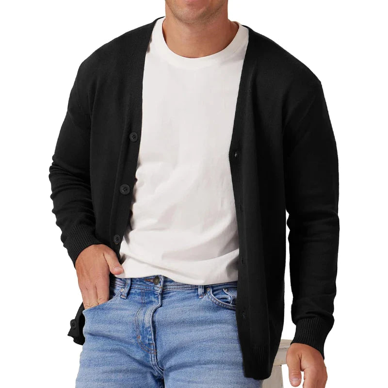 Heren Cardigan Vintage Lange Mouwen Gebreid Casual Materiaal 6