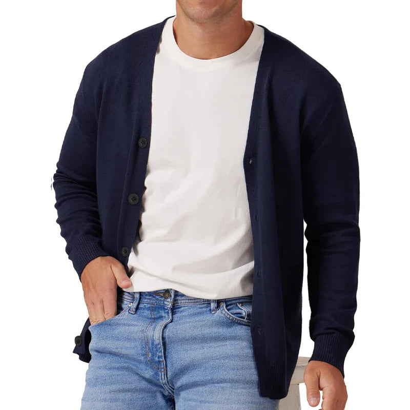 Heren Cardigan Vintage Lange Mouwen Gebreid Casual Materiaal 7