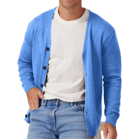 Heren Cardigan Vintage Lange Mouwen Gebreid Casual Materiaal 8