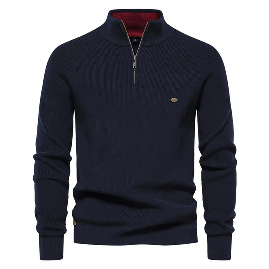 Heren Cardigan Zipper Casual Katoen Hoog Col 10