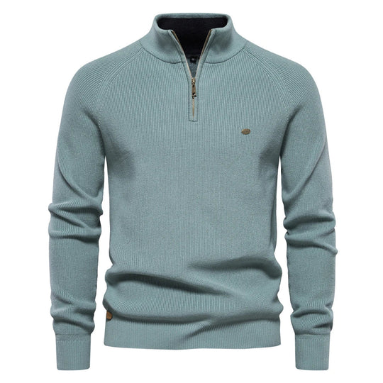 Heren Cardigan Zipper Casual Katoen Hoog Col 9