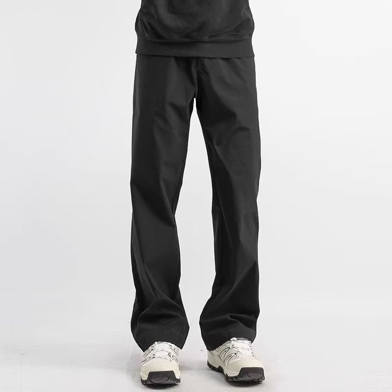Heren Casual Broek Relaxed Fit Rechte Pijpen Lichtgewicht Stof 1