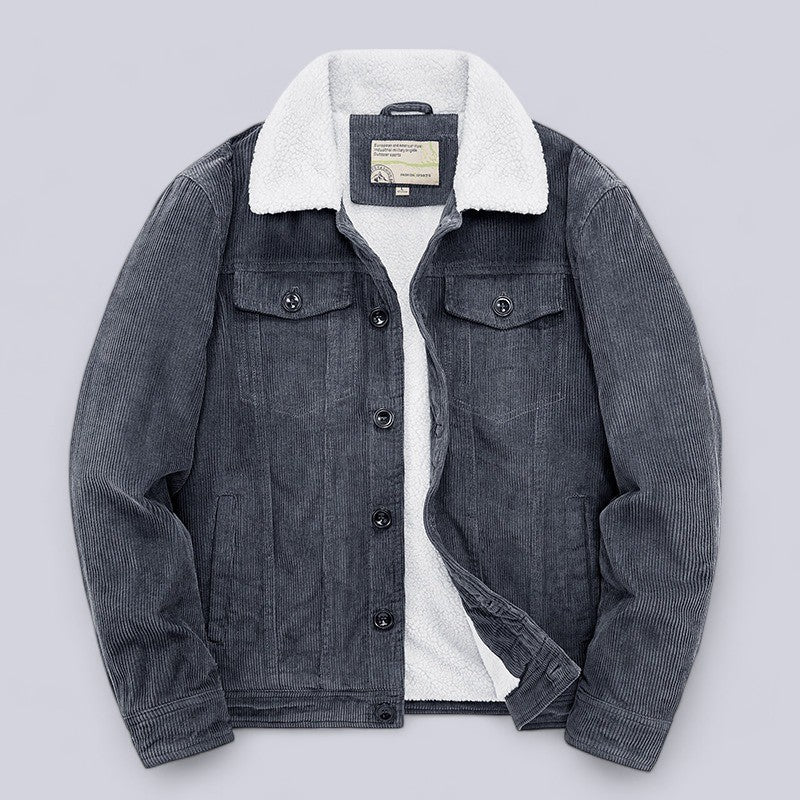Heren Corduroy Jas Met Zachte Voering 2