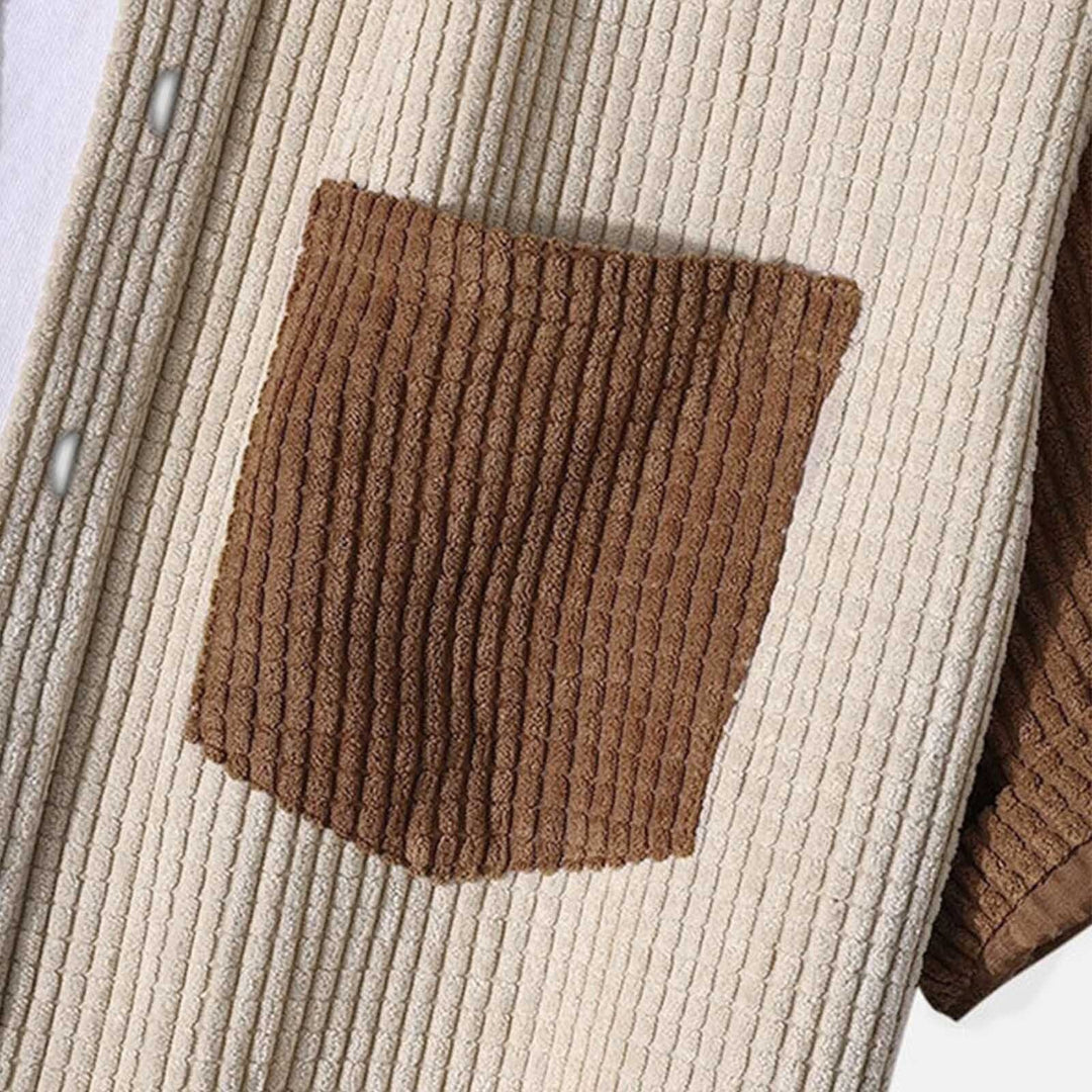 Heren Corduroy Set Casual Stijl 1