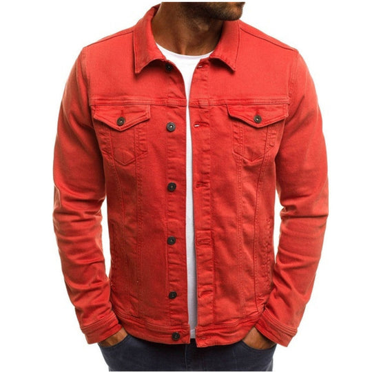 Heren Denim Jasje Regular Fit Met Knopen 1