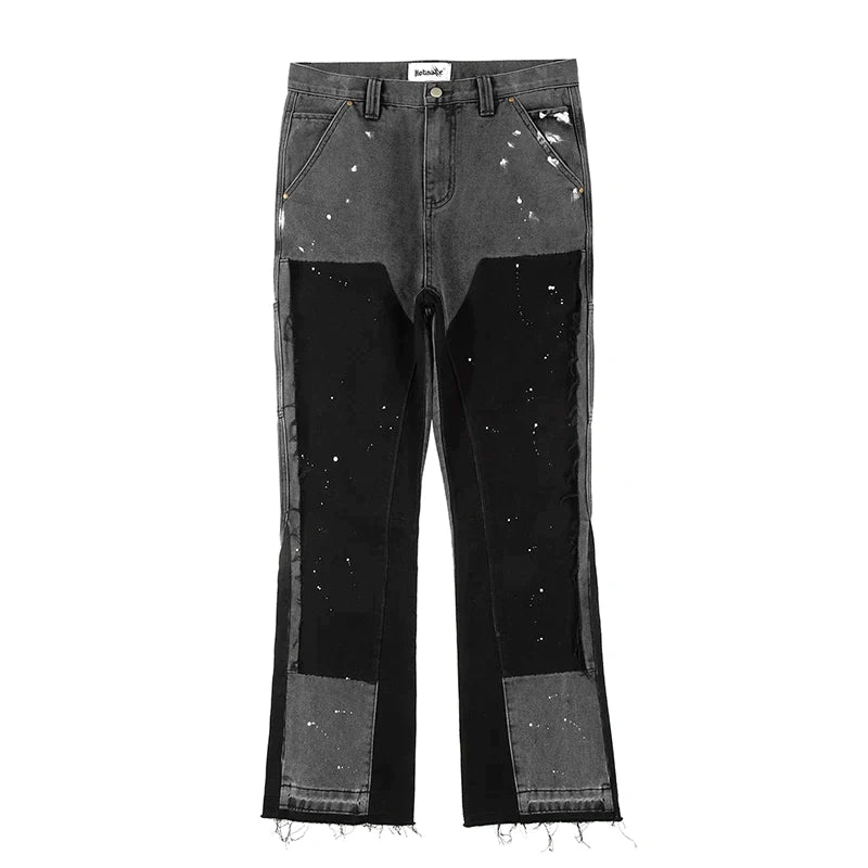Heren Flared Jeans Retro Denim 4