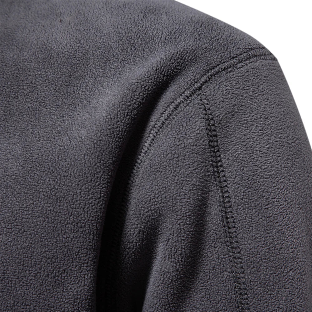 Heren Fleece Jacket Dikke Warme Pullover Met Rits 4