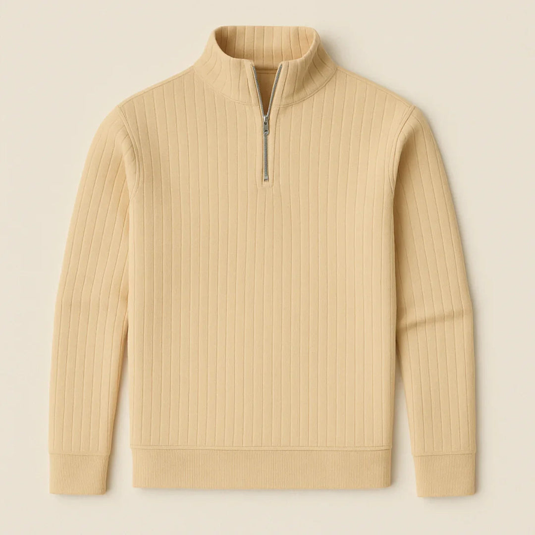 Heren Half Zip Gebreide Trui 7