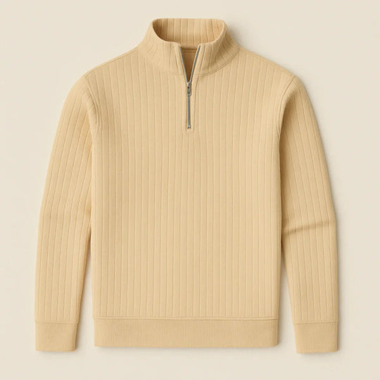 Heren Half Zip Gebreide Trui 7