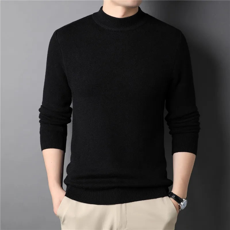 Heren Halvpolo Gebreid Slim-Fit Stijlvol 3