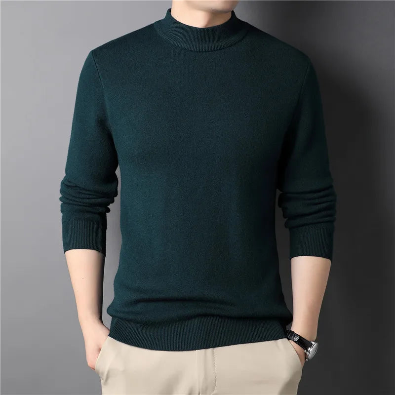 Heren Halvpolo Gebreid Slim-Fit Stijlvol 4