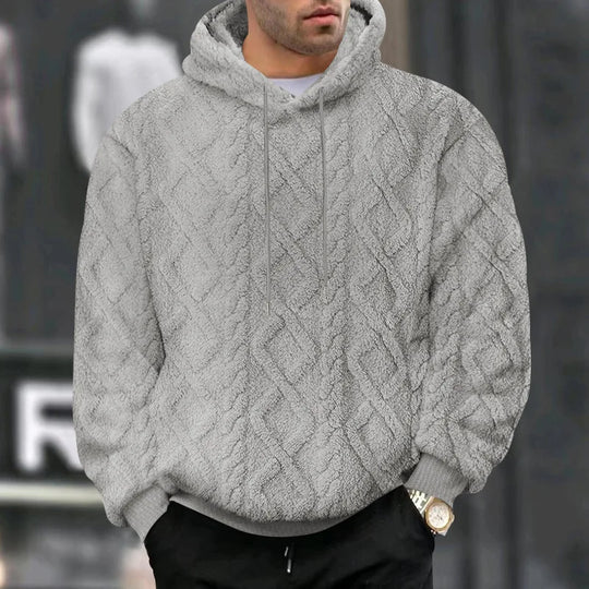 Heren Hoodie Pullover Jacquard Dubbelzijdig Velvet 7