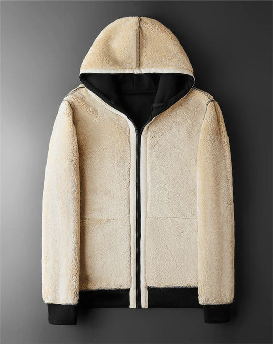 Heren Hoodie met Rits van Lamswol voor de Winter 3