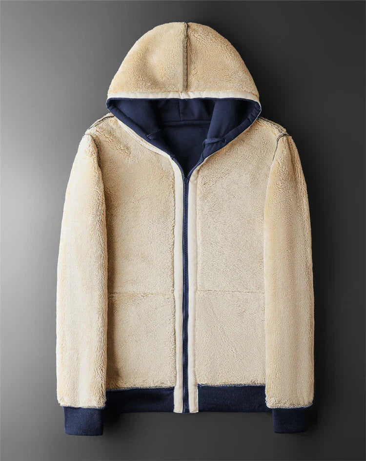 Heren Hoodie met Rits van Lamswol voor de Winter 4