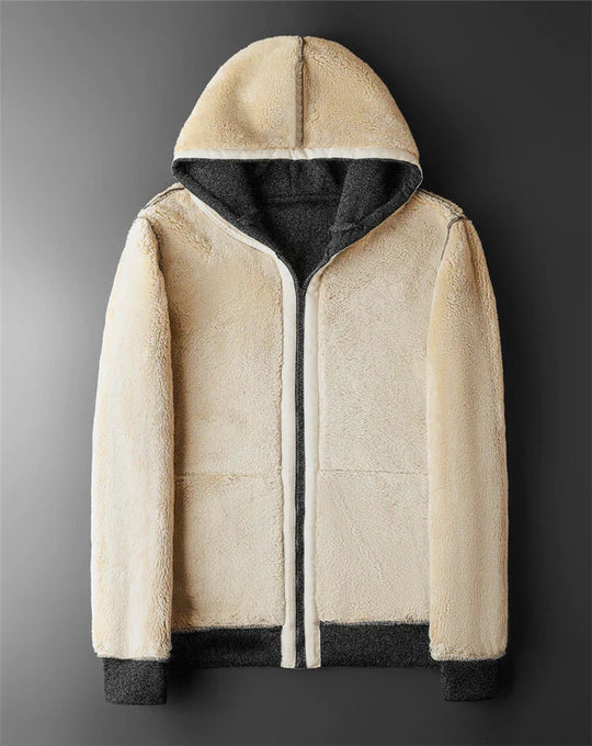 Heren Hoodie met Rits van Lamswol voor de Winter 5