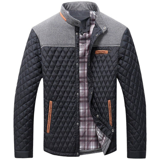 Heren Jacket Urban Stijl Met Gequilte Ontwerp 0