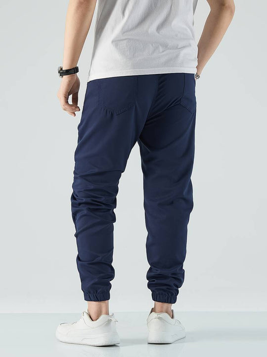 Heren Jogging Broek 4-Weg Stretch Polyester Met Diepe Voorzakken 1