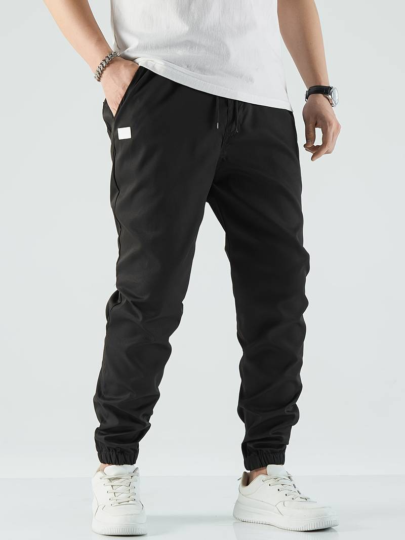 Heren Jogging Broek 4-Weg Stretch Polyester Met Diepe Voorzakken 2
