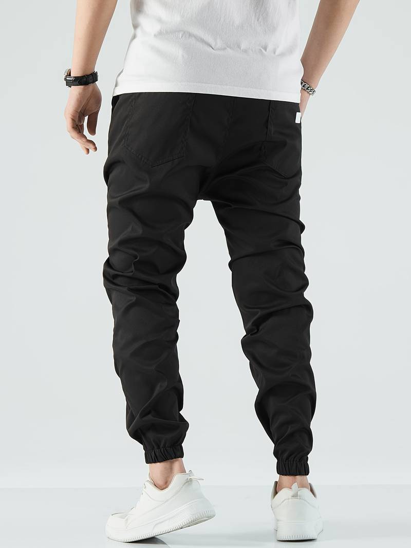 Heren Jogging Broek 4-Weg Stretch Polyester Met Diepe Voorzakken 3