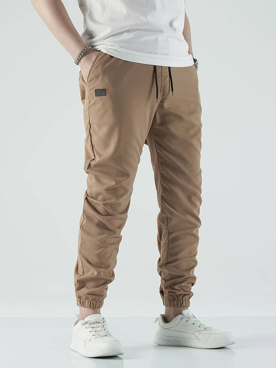 Heren Jogging Broek 4-Weg Stretch Polyester Met Diepe Voorzakken 4