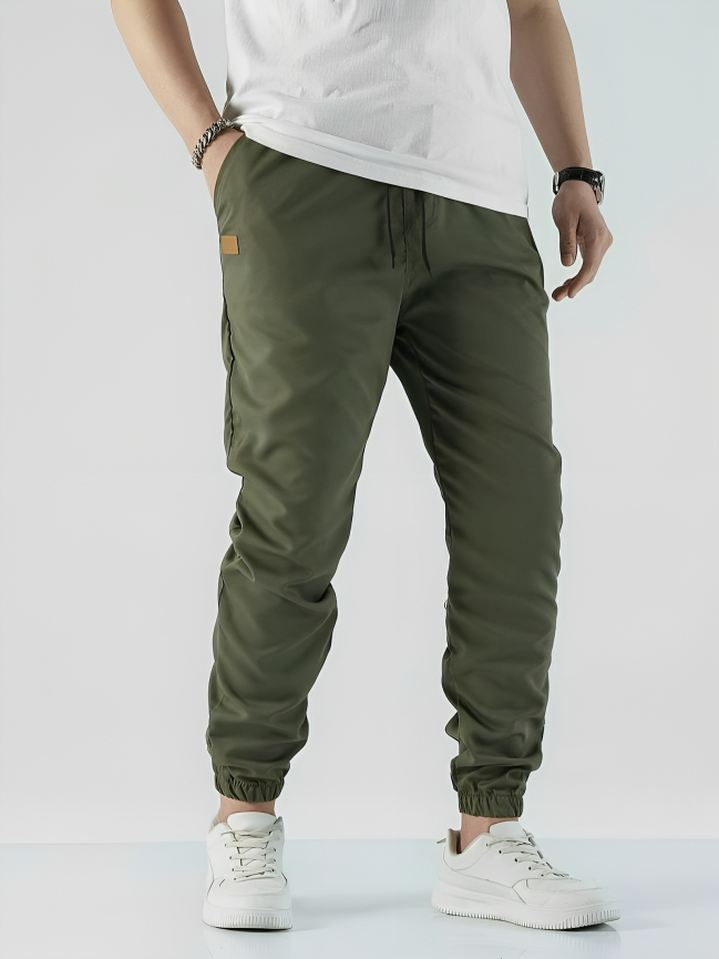 Heren Jogging Broek 4-Weg Stretch Polyester Met Diepe Voorzakken 6
