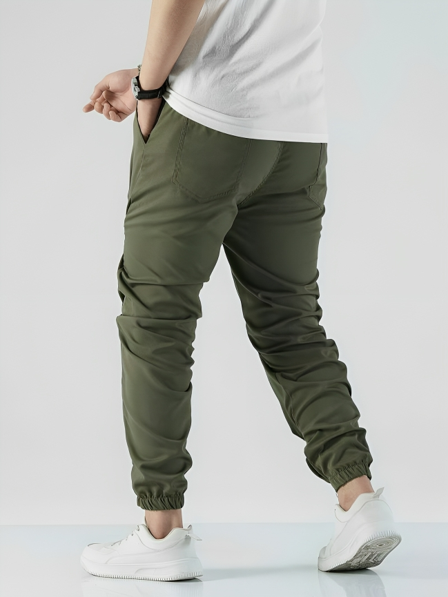 Heren Jogging Broek 4-Weg Stretch Polyester Met Diepe Voorzakken 7