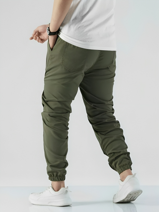Heren Jogging Broek 4-Weg Stretch Polyester Met Diepe Voorzakken 7
