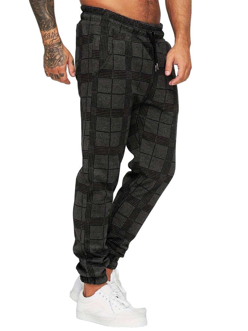 Heren Joggingbroek Casual Katoen met Elastische Tailleband 0
