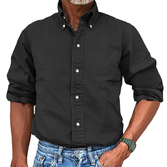 Heren Langarmhemd Casual Stijl Ademend 1