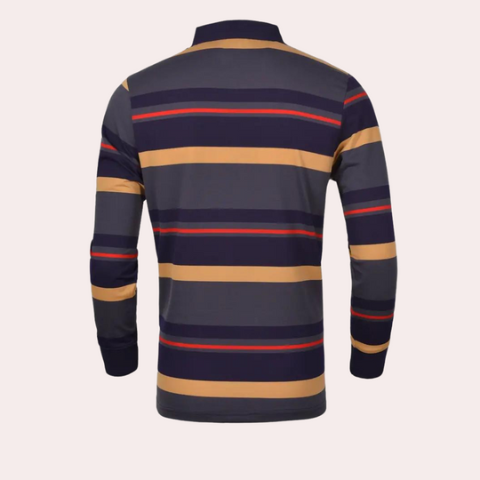 Heren Longsleeve T-Shirt Gestreept Casual Comfortabel 2