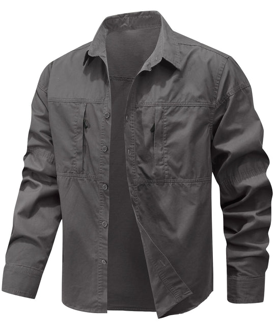 Heren Outdoor Shirt Lichtgewicht Katoen 5