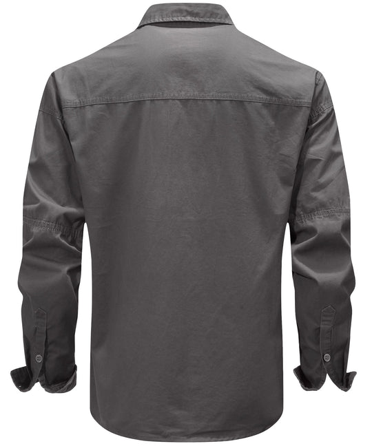 Heren Outdoor Shirt Lichtgewicht Katoen 8