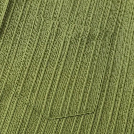 Heren Overhemd Lichtgewicht Crinkle Textuur 6