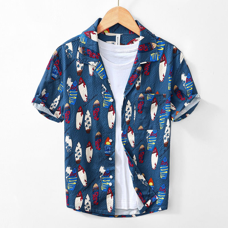 Heren Overhemd Zomerstijl Katoen en Linnenmix 0